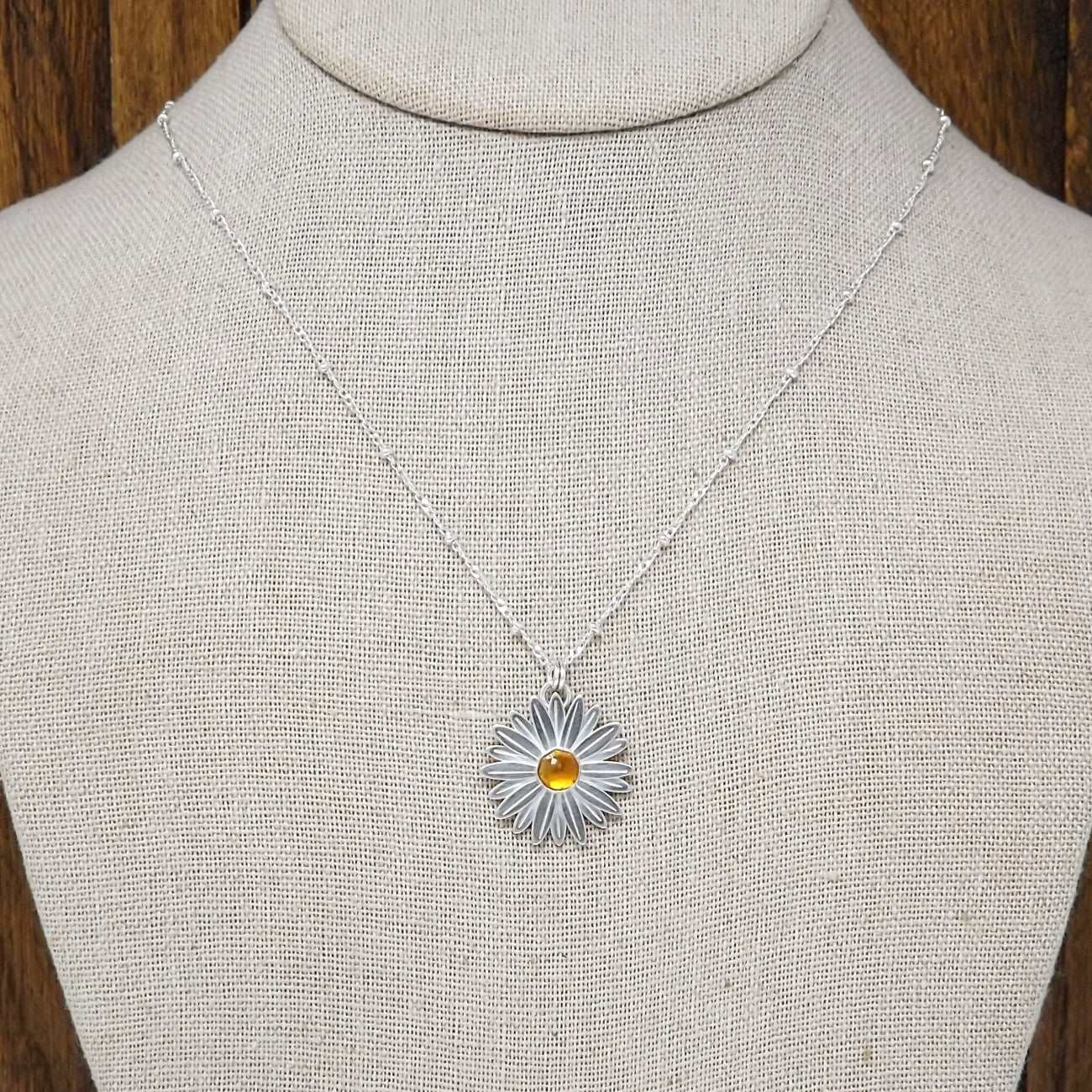 Daisy Citrine Necklace